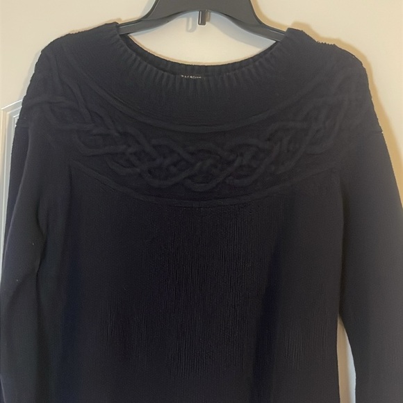 Talbots Navy Crewneck Sweater Size Medium - Picture 5 of 5